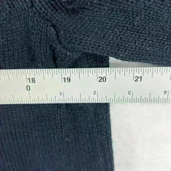 American Eagle Outfitters Cardigan Sweater Sz Medium Blue/White Button Pockets - Picture 10 of 11